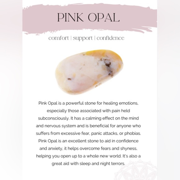 Pink Opal 6 Faceted Wand All Natural Crystal - Picture 12 of 12